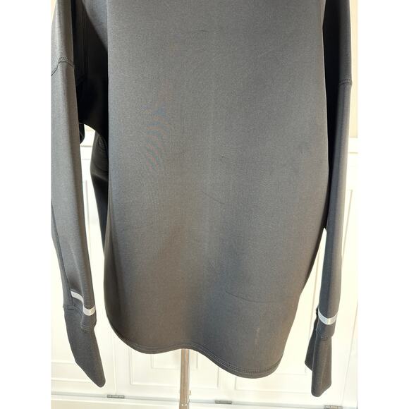 Bebe Sport Scuba Long Sleeve Reflective Stripe Crew Pullover Sweatshirt Black 3X - Picture 9 of 14